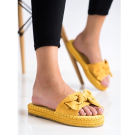 Coura Pantuflas Alpargatas Con Lazo amarillo 1 Coura Pantuflas Alpargatas Con Lazo amarillo 1