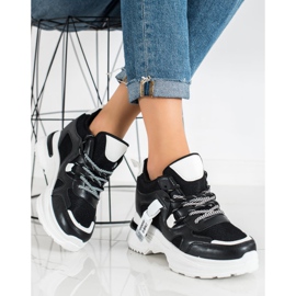 SHELOVET Zapatillas Negras De Moda negro 1