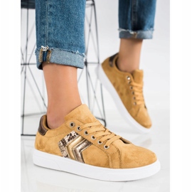 SHELOVET Zapatillas de gamuza marrón 1