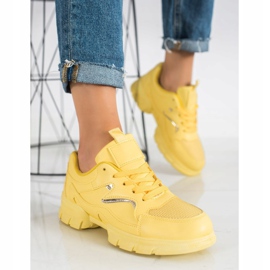 Marquiz Zapatillas amarillas de moda amarillo 1