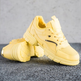Marquiz Zapatillas amarillas de moda amarillo 3
