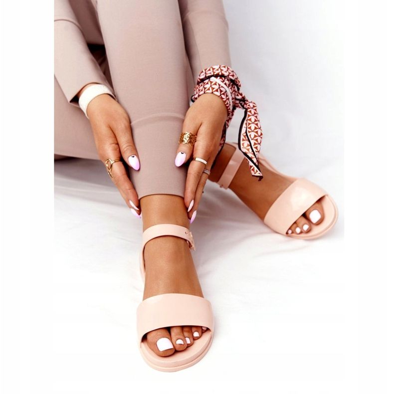 Sandalias de goma ecológicas fragantes ZAXY HH285123 Nude beige rosado 5