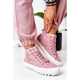 Zapatillas de Mujer Big Star High Warm Pink EE274113 rosado 2