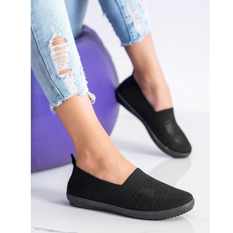 SHELOVET Slipons calados negro 2