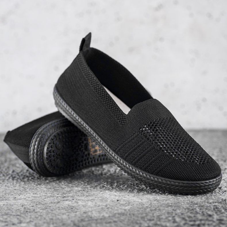 SHELOVET Slipons calados negro 1