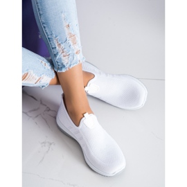 SHELOVET Calzado deportivo sin cordones blanco 3