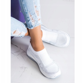 SHELOVET Zapatillas sin cordones blanco 3