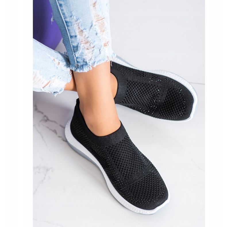 SHELOVET Zapatillas sin cordones negro 1