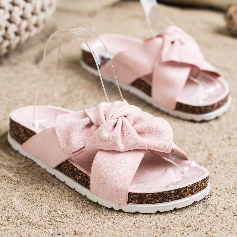 Ideal Shoes Zapatillas de moda rosa 1