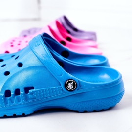 Flameshoes Pantuflas Mujer Azul Light Crocs Eva 12
