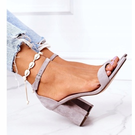 PS1 Sandalias De Ante En Una Barra Grey Florence gris 5