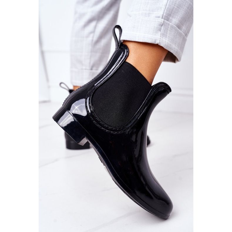 Botas Umbrella Shiny Black Jodhpur negro 1