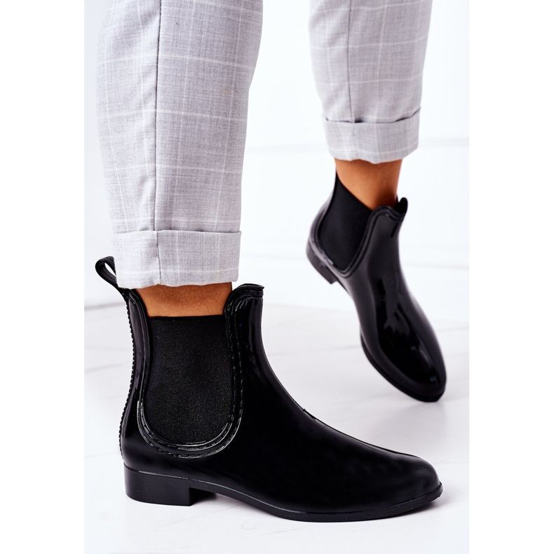 Botas Umbrella Shiny Black Jodhpur negro 2