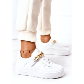 Zapatillas Deportivas Zapatillas Con Cadena Blanco One Chance 5