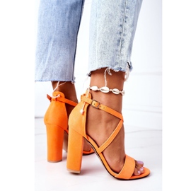 PS1 Sandalias de gamuza en una barra Orange Dance With Me naranja 5