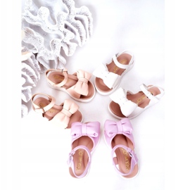 FR1 Sandalias para niños con lazo Abbie blanco 1