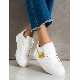 SHELOVET Zapatos deportivos blancos casuales 3