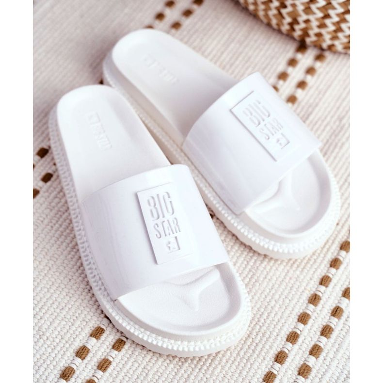 Pantuflas Big Star para mujer en la plataforma Blanco FF274812 4 Pantuflas Big Star para mujer en la plataforma Blanco FF274812 4