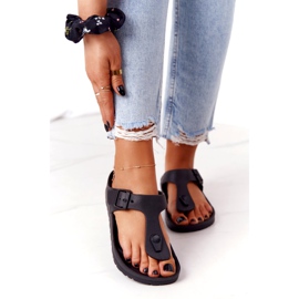 NEWS Chanclas de Goma Mujer Negra Alma negro 2