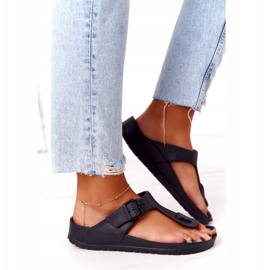 NEWS Chanclas de Goma Mujer Negra Alma negro 3