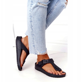 NEWS Chanclas de Goma Mujer Negra Alma negro 4