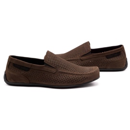 Polbut Mocasines hombre piel 2105P marrón oscuro 4