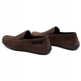 Polbut Mocasines hombre piel 2105P marrón oscuro 6