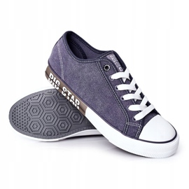 Zapatillas de hombre Big Star HH174047 azul marino 1