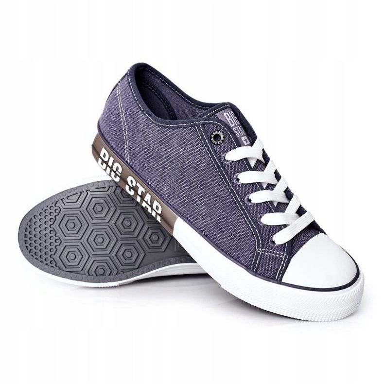 Zapatillas de hombre Big Star HH174047 azul marino 1