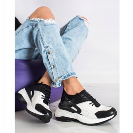 Melisa Zapatillas clásicas atadas blanco negro 1 Melisa Zapatillas clásicas atadas blanco negro 1