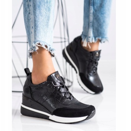 Zapatillas VINCEZA con cuña negro 3