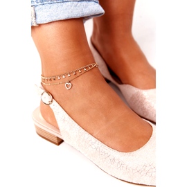 Sandalias Ante Tacón Alto Sergio Leone SK807 Rosa dorado 1