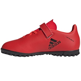 Botas de fútbol adidas X Speedflow.4 H&L Tf Jr FY6874 multicolor rojo 1 Botas de fútbol adidas X Speedflow.4 H&L Tf Jr FY6874 multicolor rojo 1