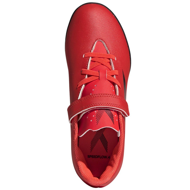 Botas de fútbol adidas X Speedflow.4 H&L Tf Jr FY6874 multicolor rojo 2 Botas de fútbol adidas X Speedflow.4 H&L Tf Jr FY6874 multicolor rojo 2