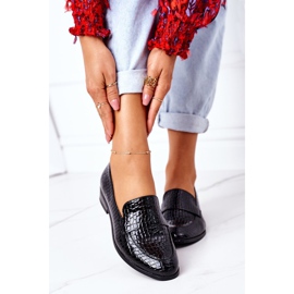 Mocasines Lacados Vinceza 21-10674 Negro 1