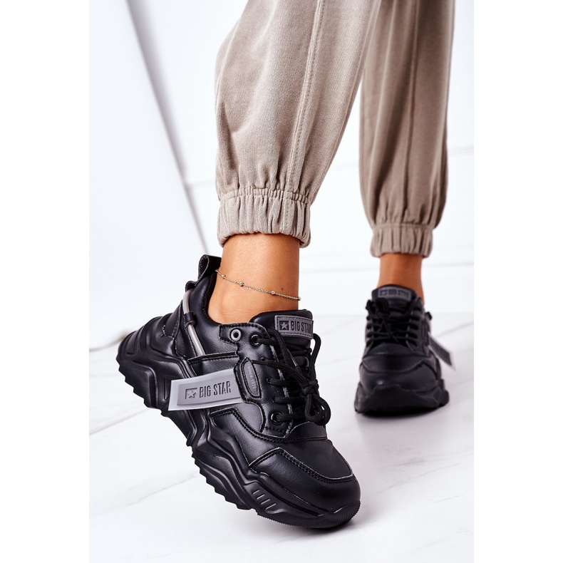 Zapatillas deportivas de mujer Sneakers Big Star GG274215 Negro-Gris 2