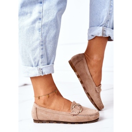 PS1 Mocasines de ante para mujer en marrón claro Downtown 3