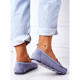 PS1 Mocasines Mujer Ante Azul Downtown 2