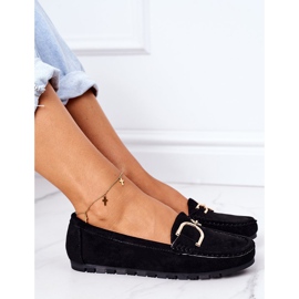 PS1 Mocasines negros de ante Downtown para mujer 5