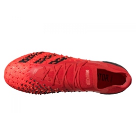 Botas de fútbol adidas Predator Freak.1 Low Sg M FY6267 negro rojo rojo 3