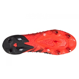 Botas de fútbol adidas Predator Freak.1 Low Sg M FY6267 negro rojo rojo 4
