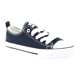 American Club Zapatillas de zapatillas azul marino atadas 1