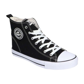 American Club LH01/22 zapatillas altas atadas negras negro 3