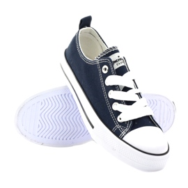 American Club Zapatillas de zapatillas azul marino atadas 3