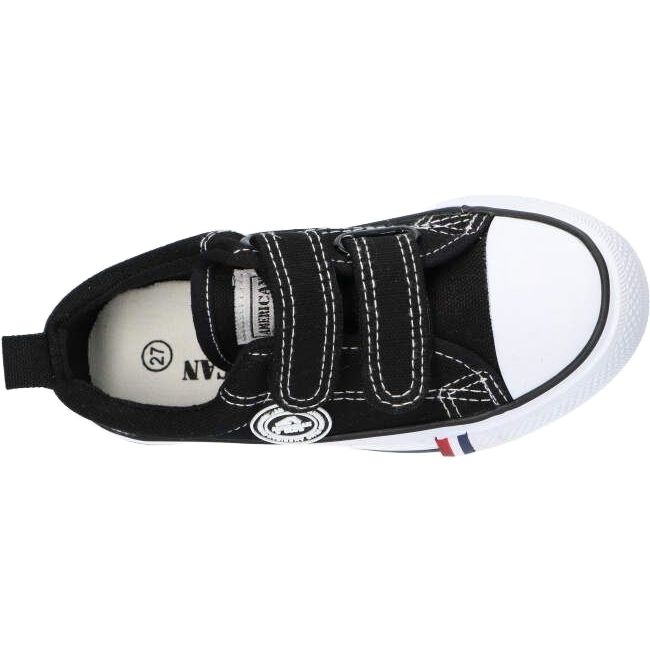 Zapatillas deportivas negras con velcro American Club LH35 negro 3