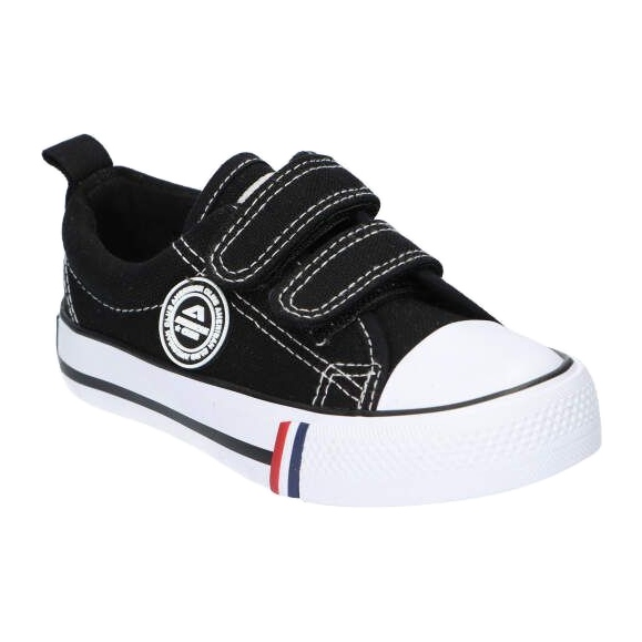 Zapatillas deportivas negras con velcro American Club LH35 negro 2