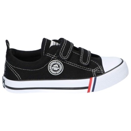American Club Zapatillas deportivas negras American LH33 con velcros negro 3