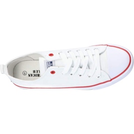 American Club Zapatillas de hombre American LH54 atadas blancas blanco 1