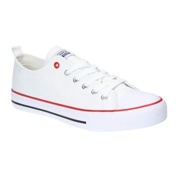 American Club Zapatillas de hombre American LH54 atadas blancas blanco 3