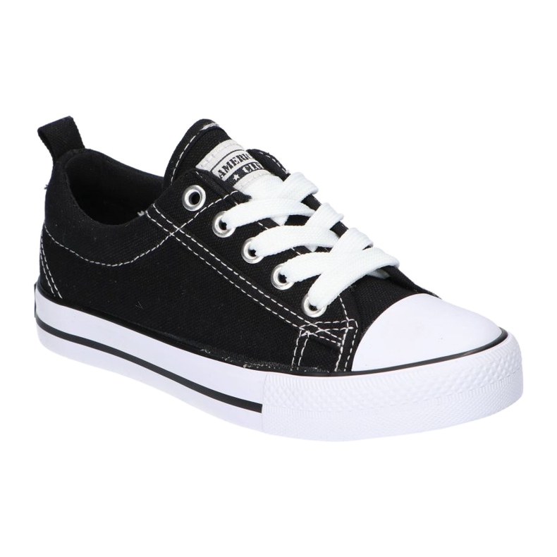 American Club Zapatillas negras American LH20 negras blanco negro 2 American Club Zapatillas negras American LH20 negras blanco negro 2